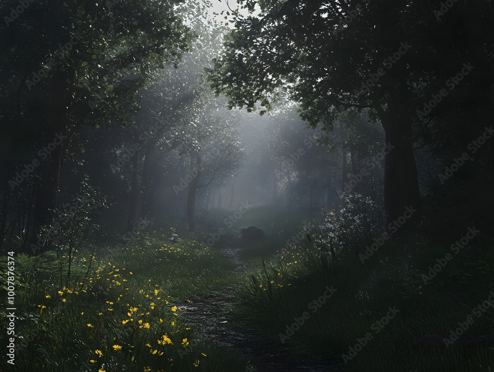 Obraz premium Mystic Forest Path