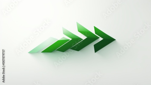 A vector illustration of green arrows moving forward, featuring a white and green color theme. Free Download A vector illustration of green arrows moving forward, featuring a white and green color theme. - GFXLoad