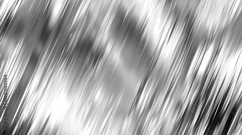Abstract silver and gray vertical lines creating a blurred, metallic texture. Abstract silver and gray vertical lines creating a blurred, metallic texture.