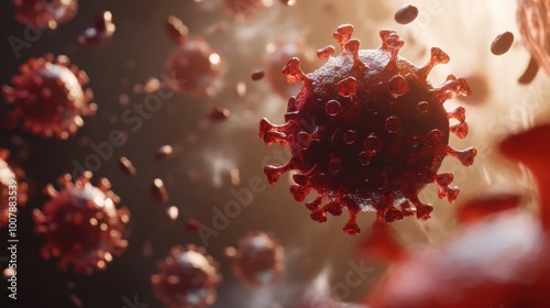 Microscopic View of Coronavirus