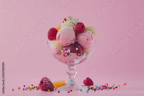 ice cream with chocolate