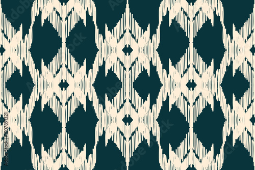 Ethnic Seamless Pattern Ikat geometric Indian style.Tribal ethnic texture. seamless striped pattern in Aztec style.Indian, Gypsy, and African rug. Bohemian.