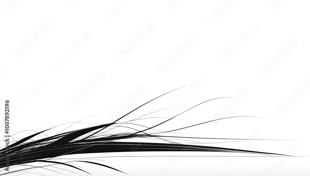 Sleek monochromatic design curves on white background. for contemporary interior design, graphic art projects, or minimalist brand aesthetics Sleek monochromatic design curves on white background. for contemporary interior design, graphic art projects, or minimalist brand aesthetics