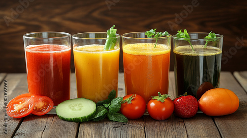 Vegetable juices and smoothie