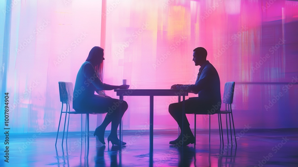 Concept Art of Psychotherapy Therapist and Patient Concept Art of Psychotherapy Therapist and Patient
