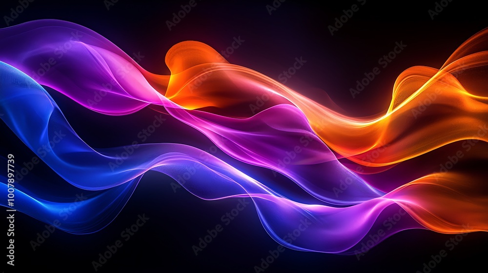 Abstract Colorful Flowing Waves Dynamic Swirls Vibrant Design Digital Art Graphic Back Abstract Colorful Flowing Waves Dynamic Swirls Vibrant Design Digital Art Graphic Back