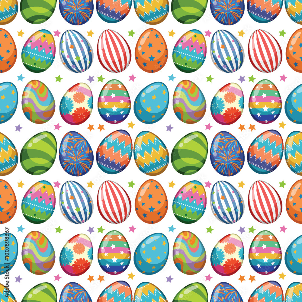 Colorful Easter Egg Pattern Colorful Easter Egg Pattern