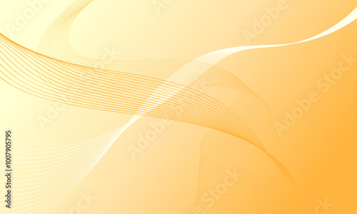 orange lines wave curves with gradient abstract background