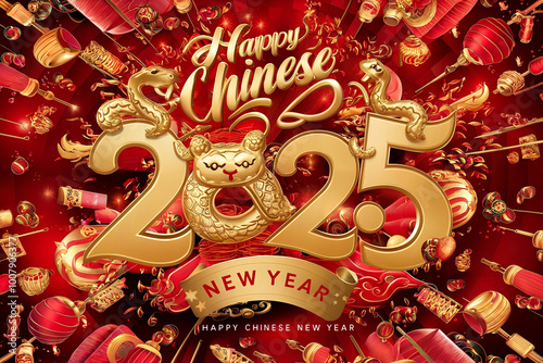 Happy Chinese New Year Background Card