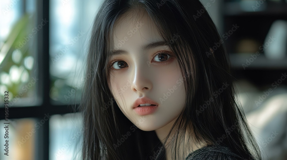 A group of Thai teenage girls with long hair and bright eyes, dressed in trendy outfits that reflect todays youth culture. A group of Thai teenage girls with long hair and bright eyes, dressed in trendy outfits that reflect todays youth culture.