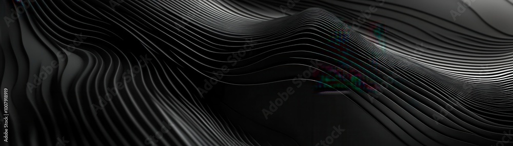 Abstract Wavy Black Lines Forming a Pattern Abstract Wavy Black Lines Forming a Pattern