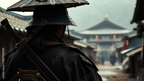 AI image generate Japanese warriors of the feudal era