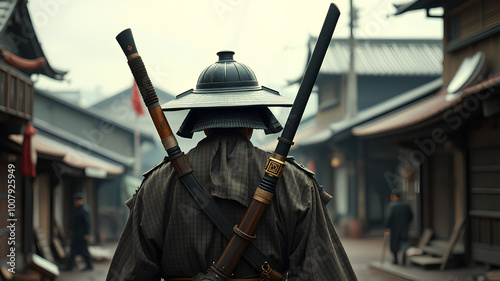 AI image generate Japanese warriors of the feudal era
