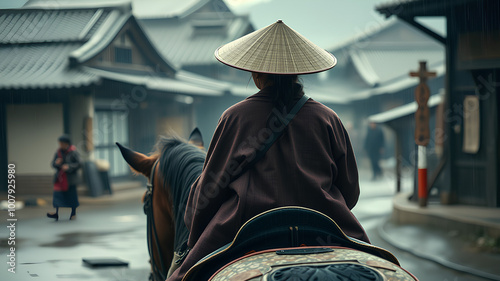 AI image generate Japanese warriors of the feudal era