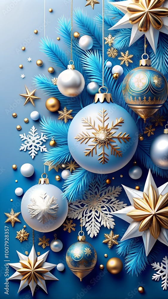 blue christmas balls on snow blue christmas balls on snow