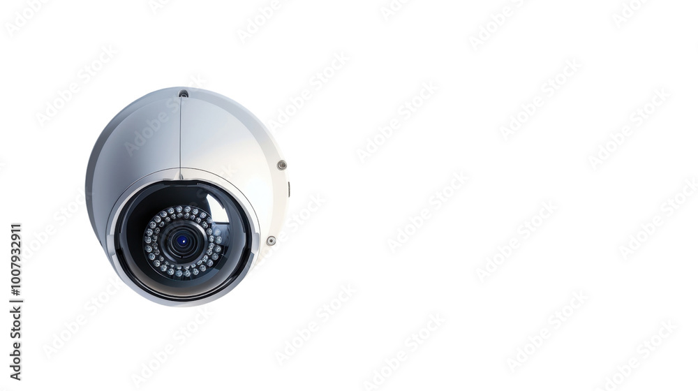 Security camera on white background Security camera on white background