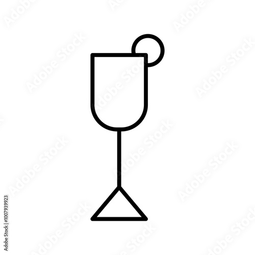aperol spritz line icon