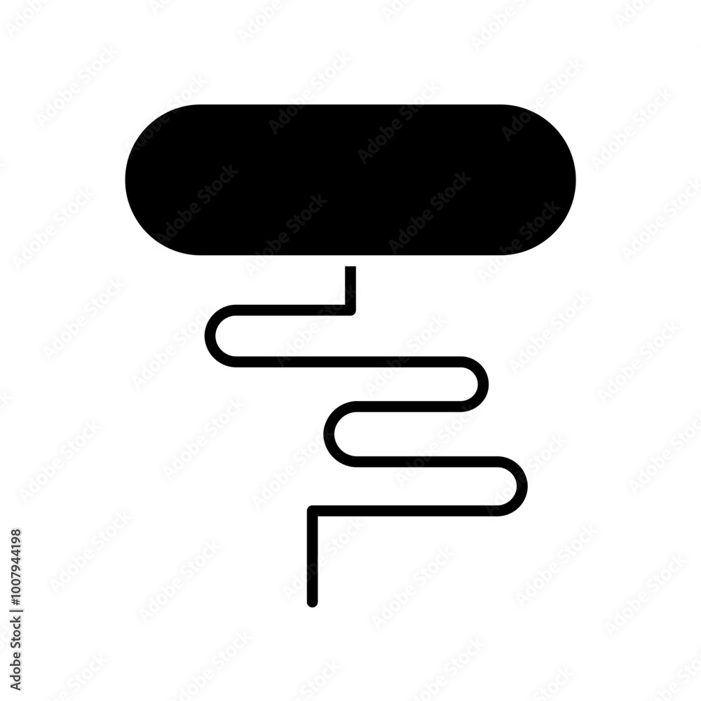 corkscrew glyph icon corkscrew glyph icon