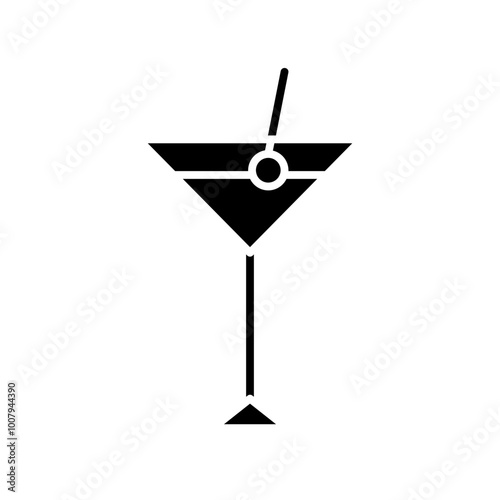 martini glyph icon
