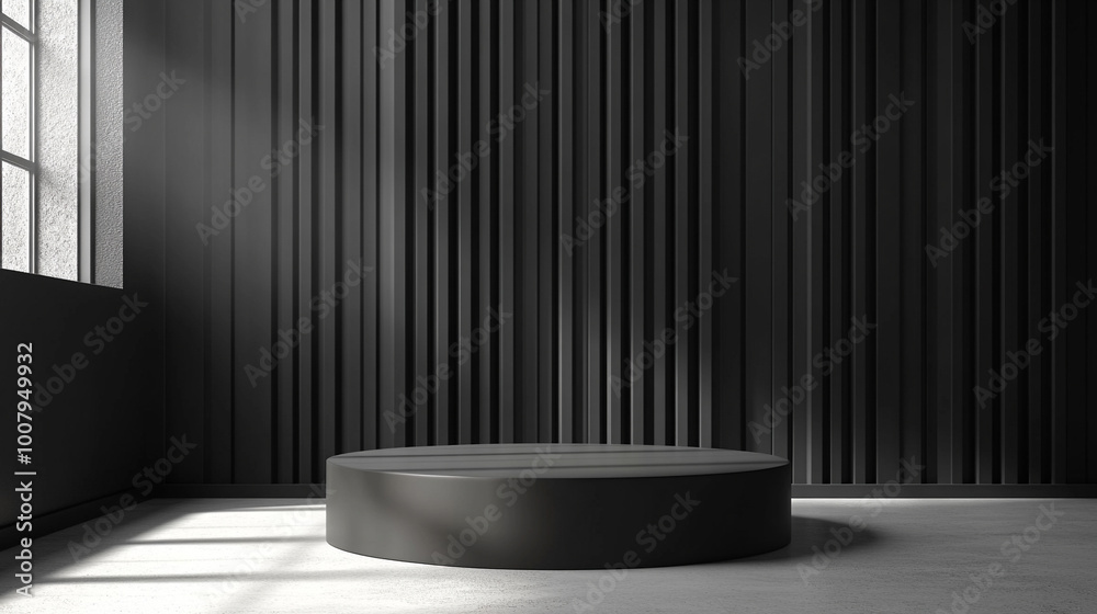 black sand podium creates a striking product presentation stage, emphasizing minimalism and sophistication. Ideal for showcasing luxury items against a dark, elegant backdrop black sand podium creates a striking product presentation stage, emphasizing minimalism and sophistication. Ideal for showcasing luxury items against a dark, elegant backdrop