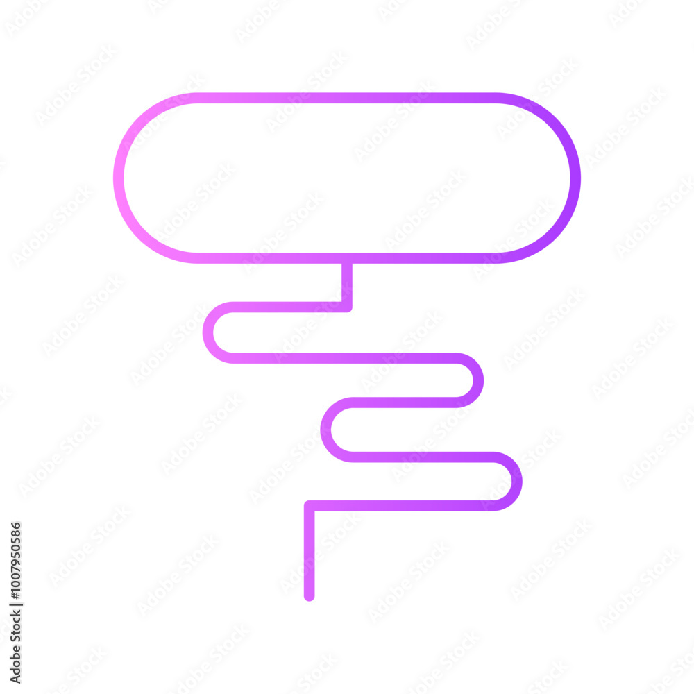 corkscrew gradient icon corkscrew gradient icon