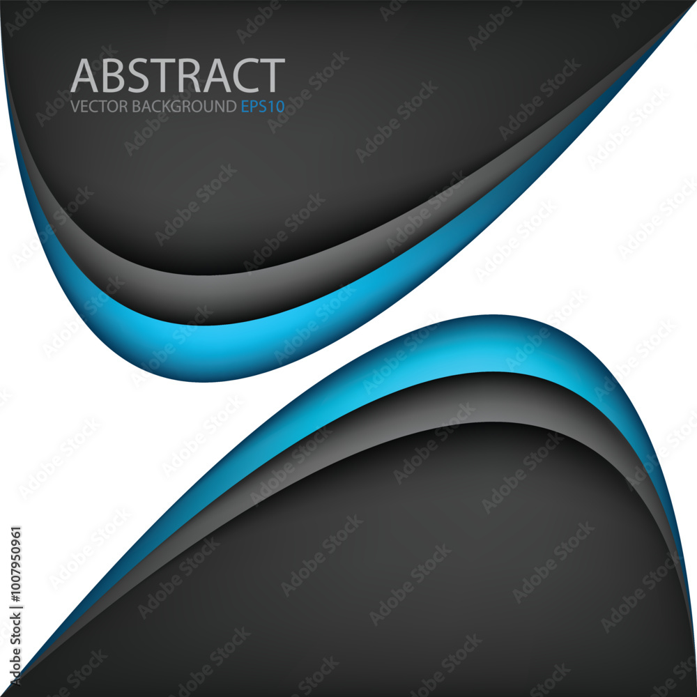 Fototapeta premium graphic vector curve line overlap background for text and message design 