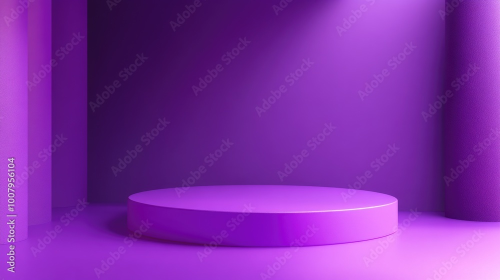 Purple Room with Pedestal
