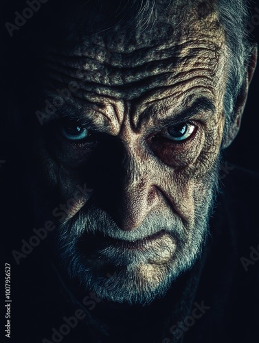 A Chilling Image of an Old Man