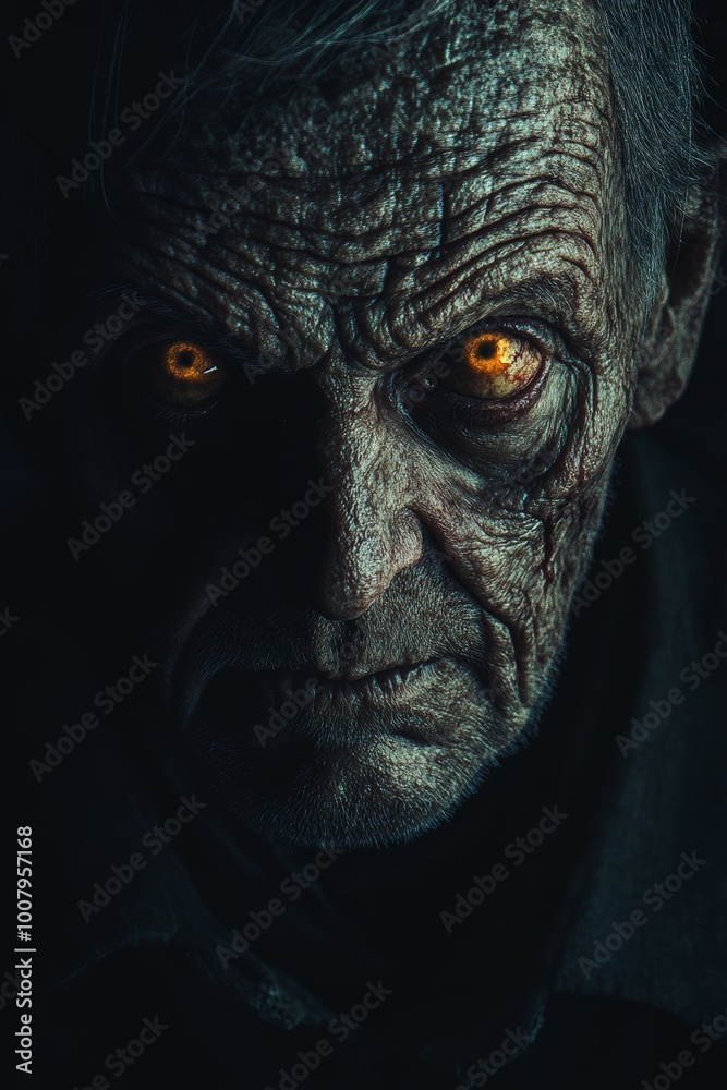 A Chilling Image of an Old Man A Chilling Image of an Old Man