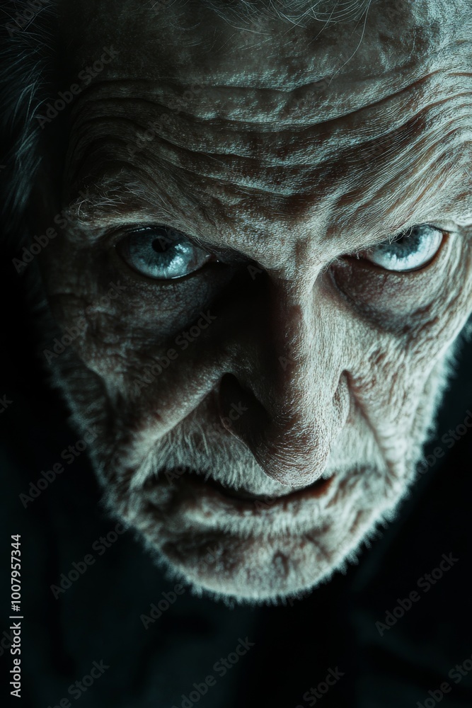 A Chilling Image of an Old Man