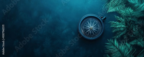 Astrolabe Under Starry Sky with Visible Compass photo