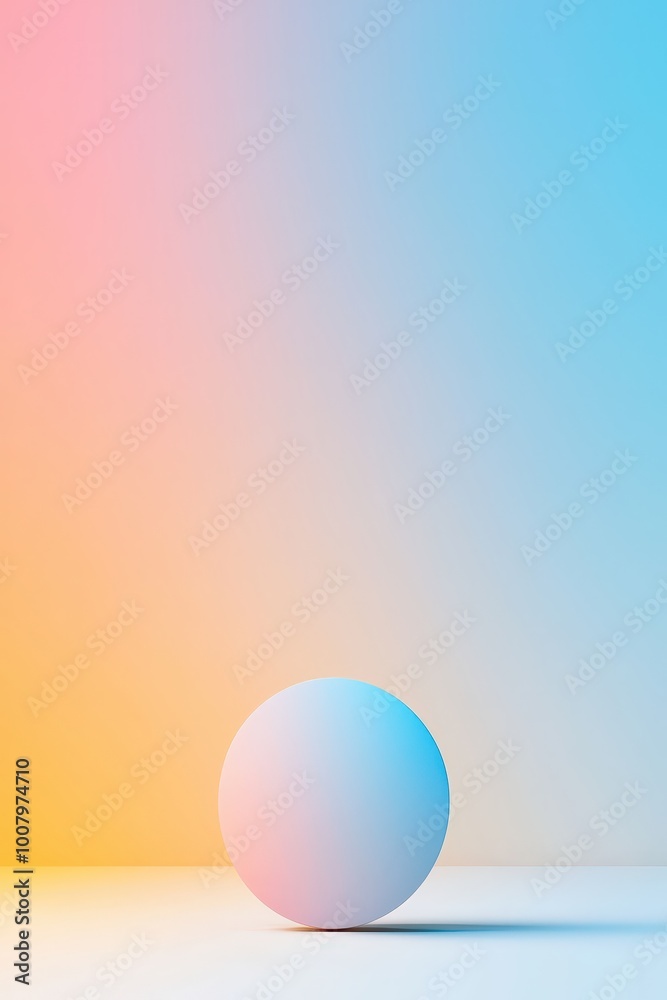Single, large ellipse with a gradient fill on a blank canvas Single, large ellipse with a gradient fill on a blank canvas