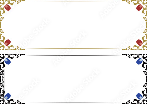 ゴールドとブラックのクラシカルアンティークフレーム