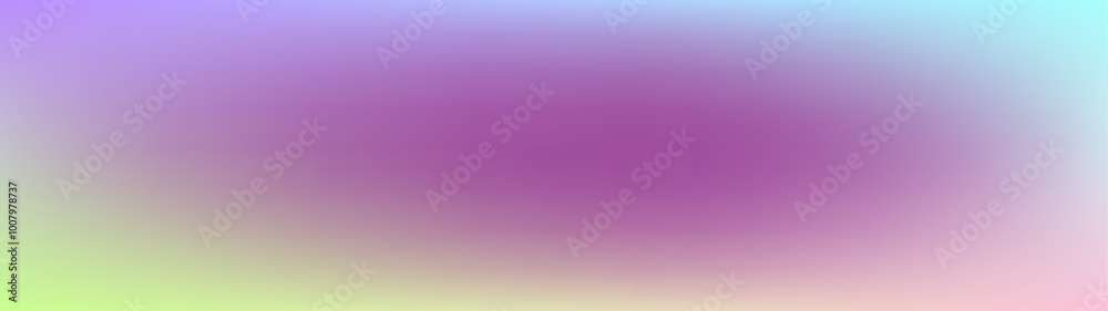 Fototapeta premium Holographic gradient textured background. Noisy light rainbow gradation. Soft colors grainy foil. Abstract blurred fluid wallpaper. Futuristic holographic backdrop with gradient mesh.