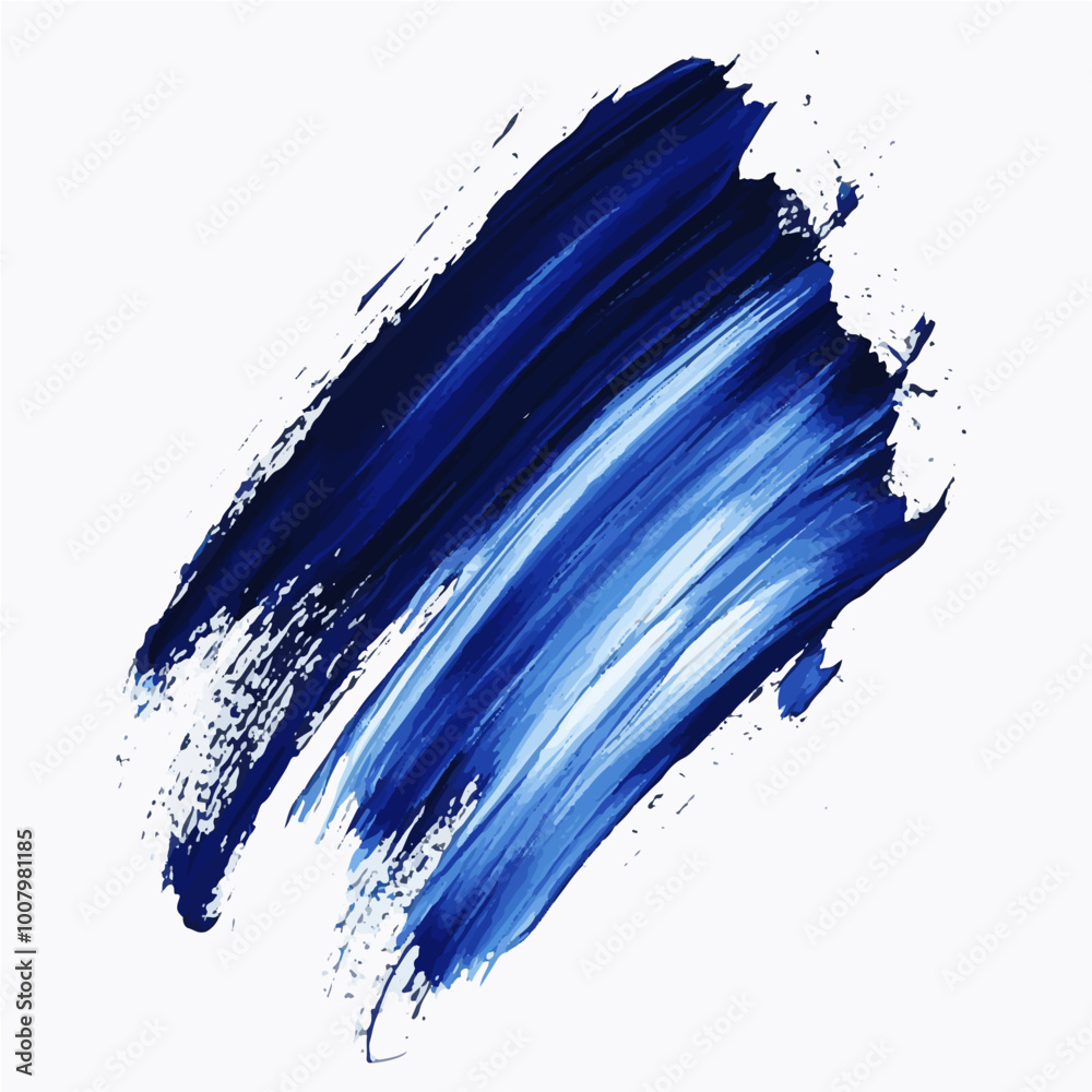 A sleek blue and black brush stroke with fine detailing on a clean white background, perfect for creative modern designs. A sleek blue and black brush stroke with fine detailing on a clean white background, perfect for creative modern designs.