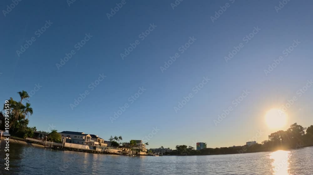 Sunset Over Gold Coast Waterfront