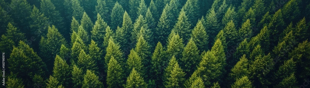 Dramatic landscape of a vibrant forest, tilted angle view showcasing natures beauty, environmental conservation theme