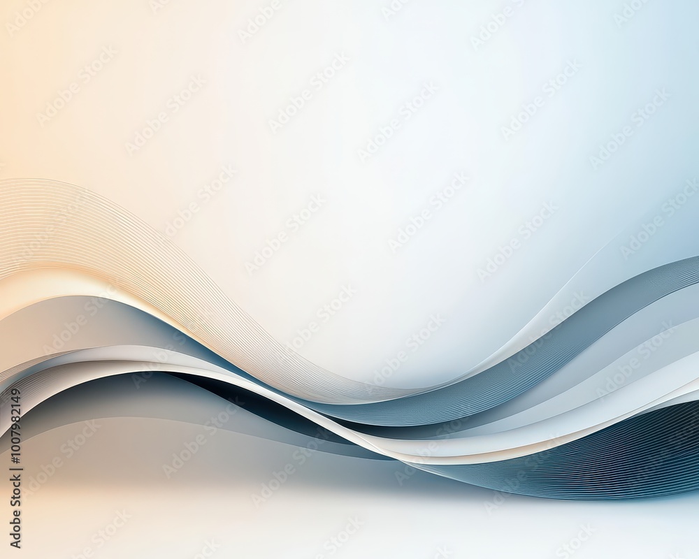 Single, thin curved line on a clean background Single, thin curved line on a clean background