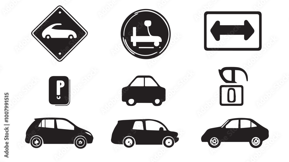 Car parking sign. Car parking vector icons. Parking and traffic signs isolated
Car parking sign. Car parking vector icons. Parking and traffic signs isolated