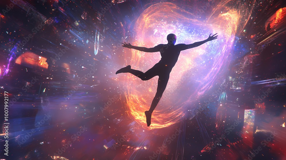 Fototapeta premium person jumping