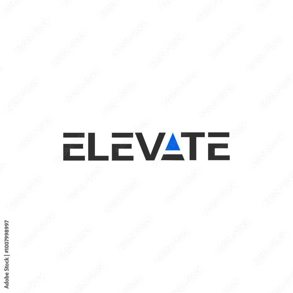 Elevate logo typography in simple and modern style. Elevate logo typography in simple and modern style.