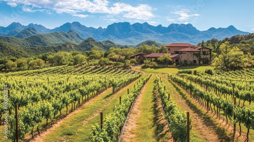 Wallpaper Mural The lush vineyards at GranMonte Vineyard and Winery, with scenic views of the surrounding mountains. Torontodigital.ca