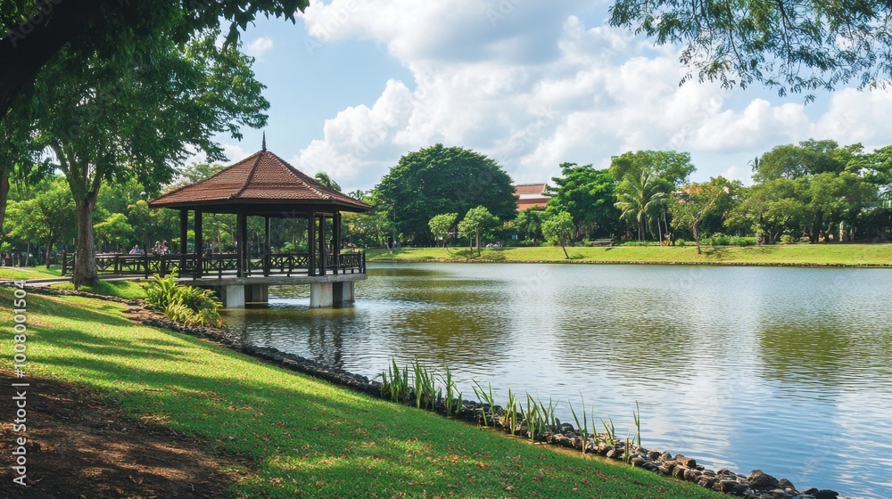 The peaceful and green surroundings of Thao Suranaree Memorial Park in the heart of Korat. The peaceful and green surroundings of Thao Suranaree Memorial Park in the heart of Korat.