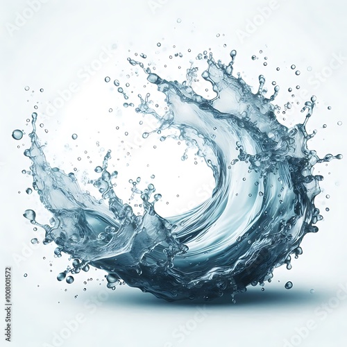 Water Splash Circle:  Stunning Liquid Art in Motion,  Natural Beauty and Photography