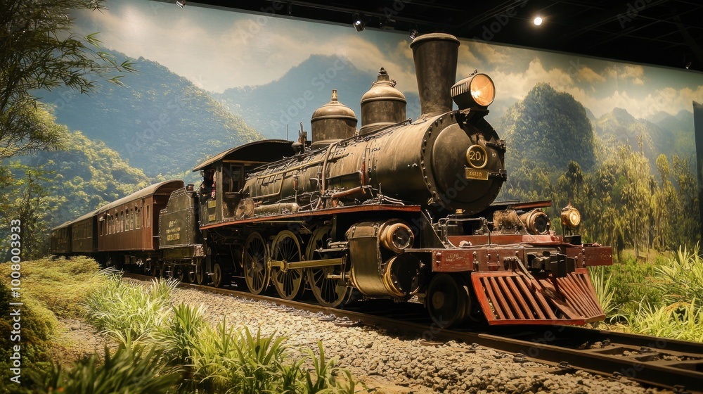 Fototapeta premium The rich history displayed at the Thailand-Burma Railway Centre, offering educational insights.