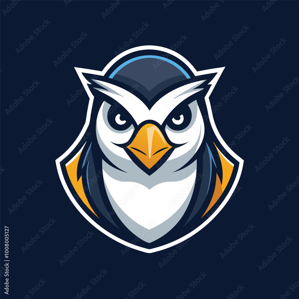Fototapeta premium penguin esport mascot vector illustration
