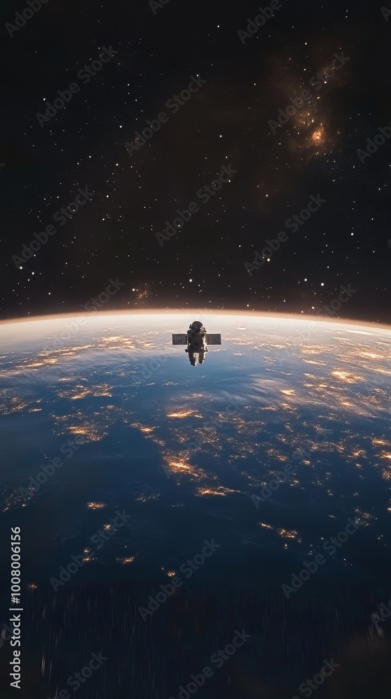 Capture the awe-inspiring moment of an astronaut floating weightlessly in space, with a stunning view of Earth below, illuminated by distant stars and the vast, infinite blackness of the universe