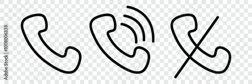 Telephone icon. Contact icon, phone mobile call icon.  photo