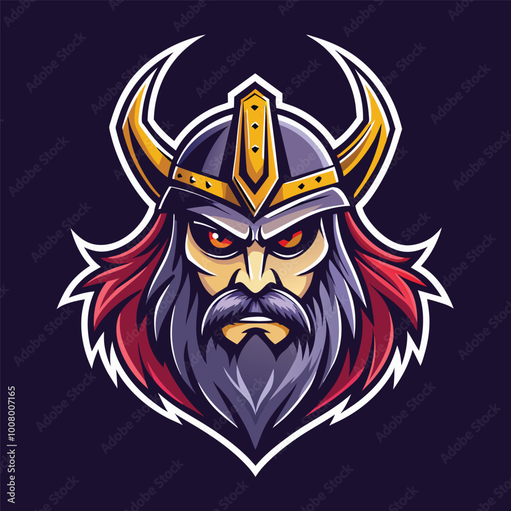 Fototapeta premium warrior knight esport mascot vector illustration