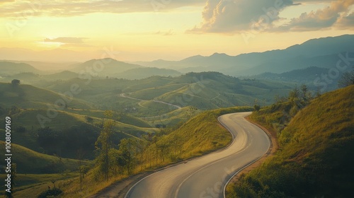 The winding roads and scenic hills at Wang Nam Khiao, a perfect escape from city life.